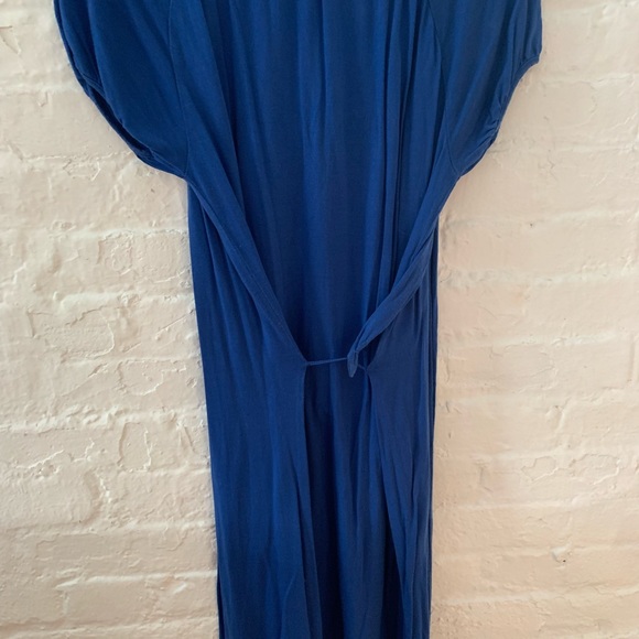 Gap Blue Tee Shirt Dress w/ Buttons Down Front - Picture 4 of 5